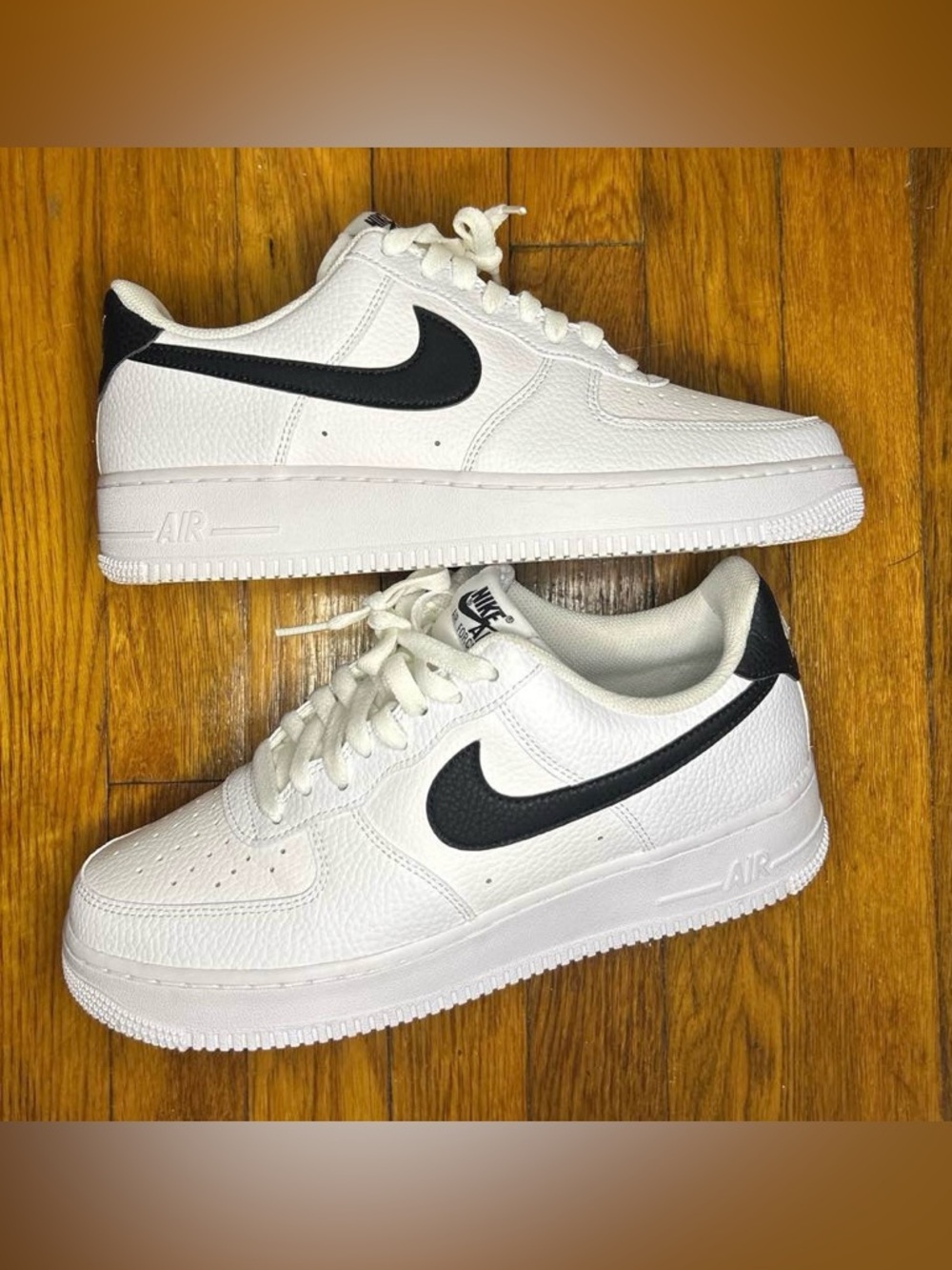 Nike Air Force 1 Low White Black Size 9 Men Shoes